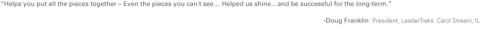 What C. Grant & Company Client are telling their peers